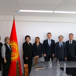 Встреча руководства АГУПКР им. Ж. Абдрахманова с представителями Фонда Ханнса Зайделя при участии представителей Администрации Президент