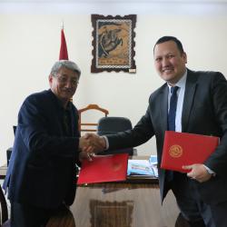 Состоялось подписание Меморандума о сотрудничестве между АГУПКР и Общественным Объединением «Ассоциация «Юристы Кыргызстана»