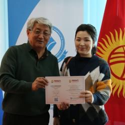 Вручения удостоверения прошедшим курс  повышения квалификации «Устойчивое развитие регионов» 
